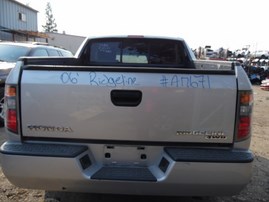 2006 HONDA RIDGELINE RT SILVER CREW CAB 3.5L AT 4WD A17671